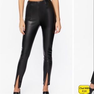 Skinny leather pants